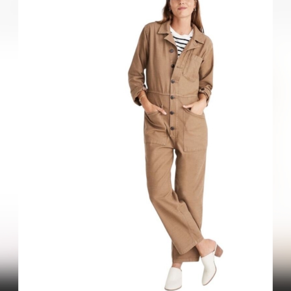 Madewell Tan Jumpsuit